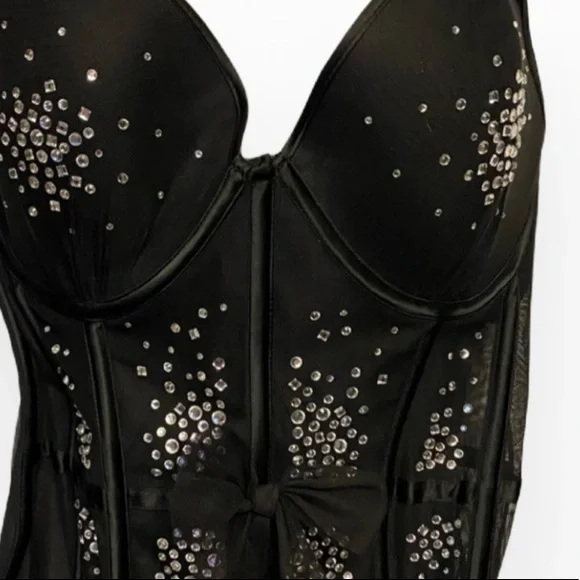 Victoria Secret BustierSatin Rhinestone …